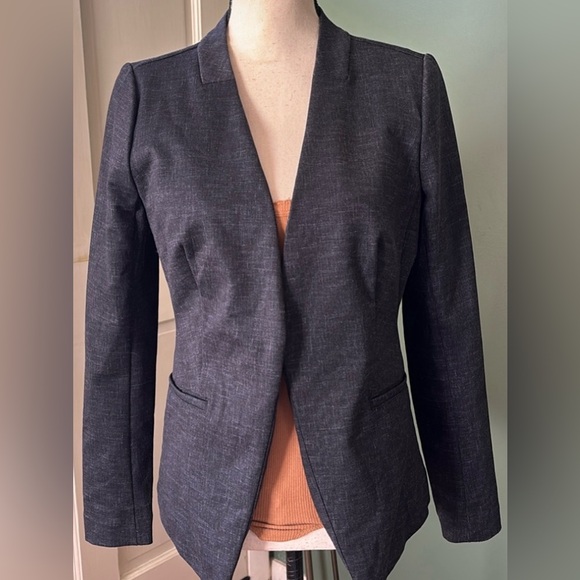 New women’s Sz S Apt 9 black open down business casual stretch blazer top - Picture 1 of 11